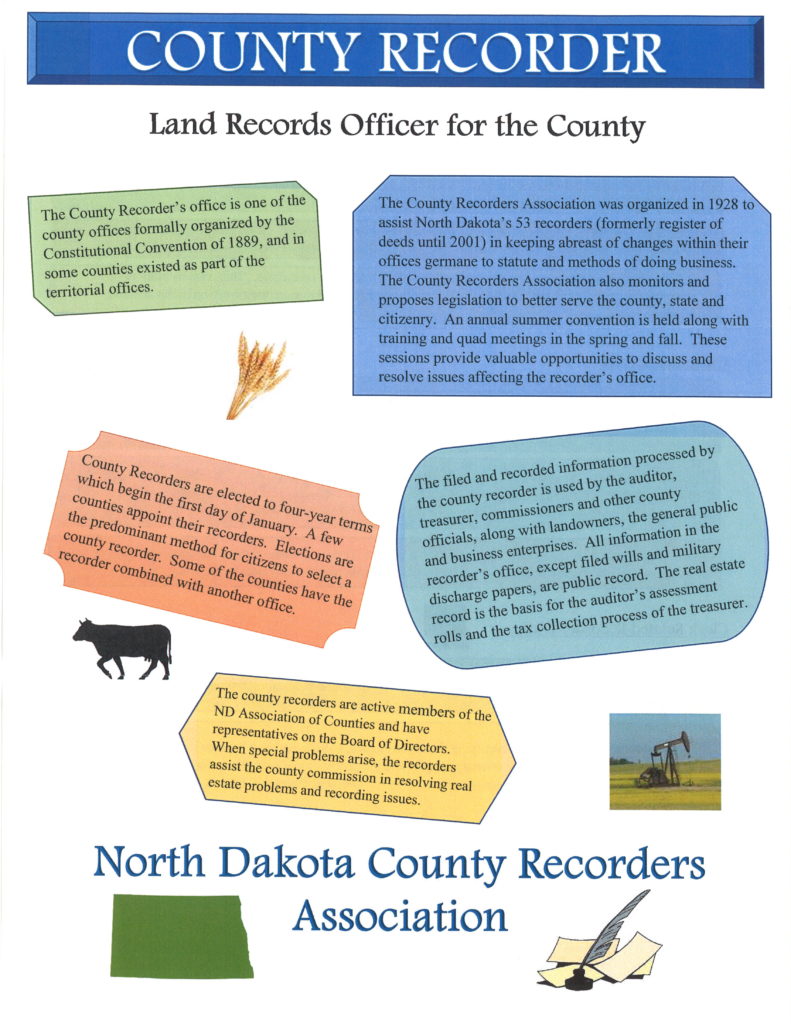 Recorder Ransom County North Dakota